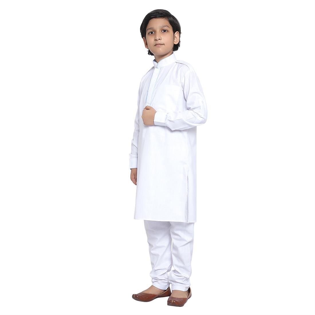 White Mens Salwar Kameez