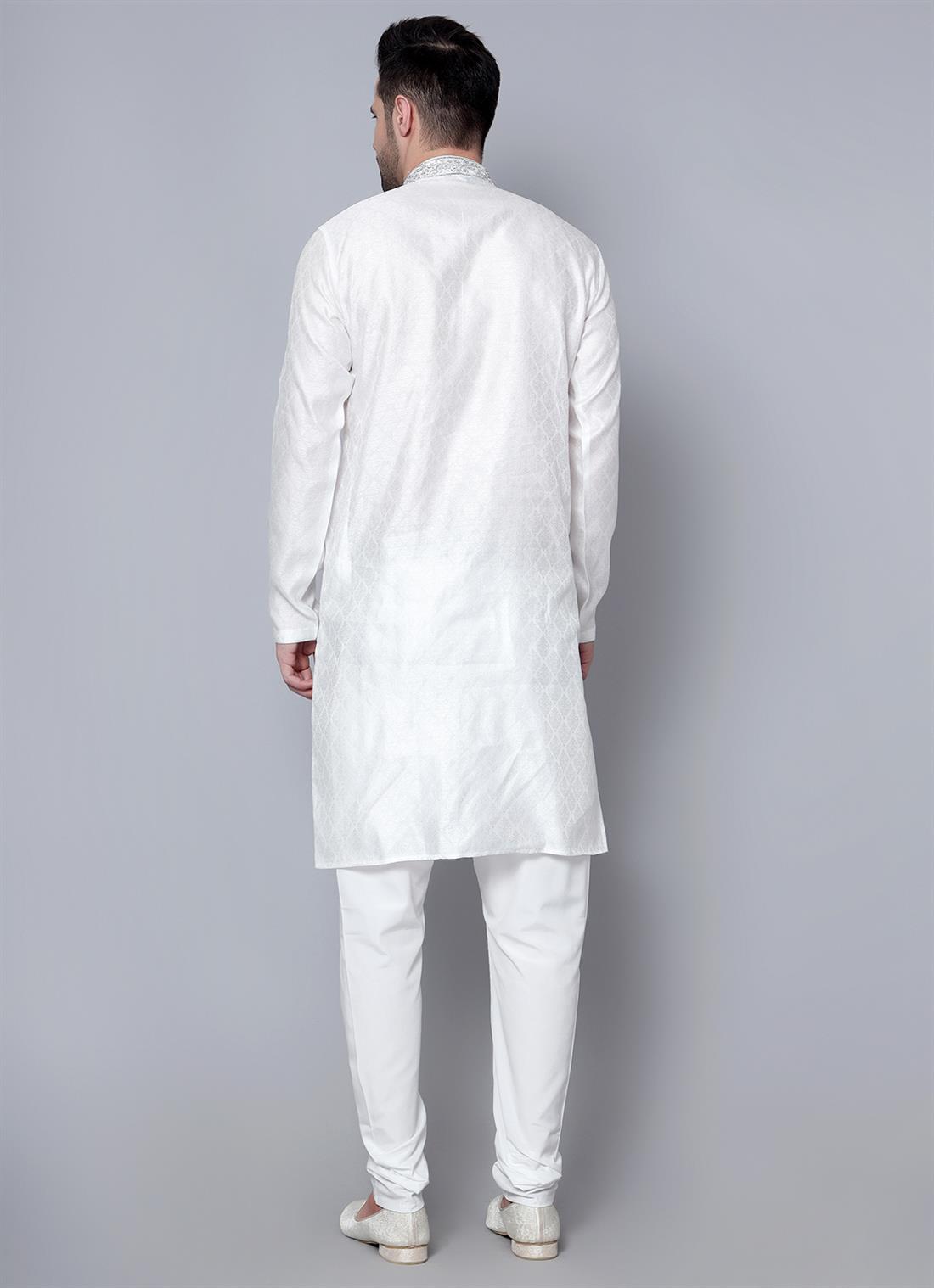 White Mens Salwar Kameez
