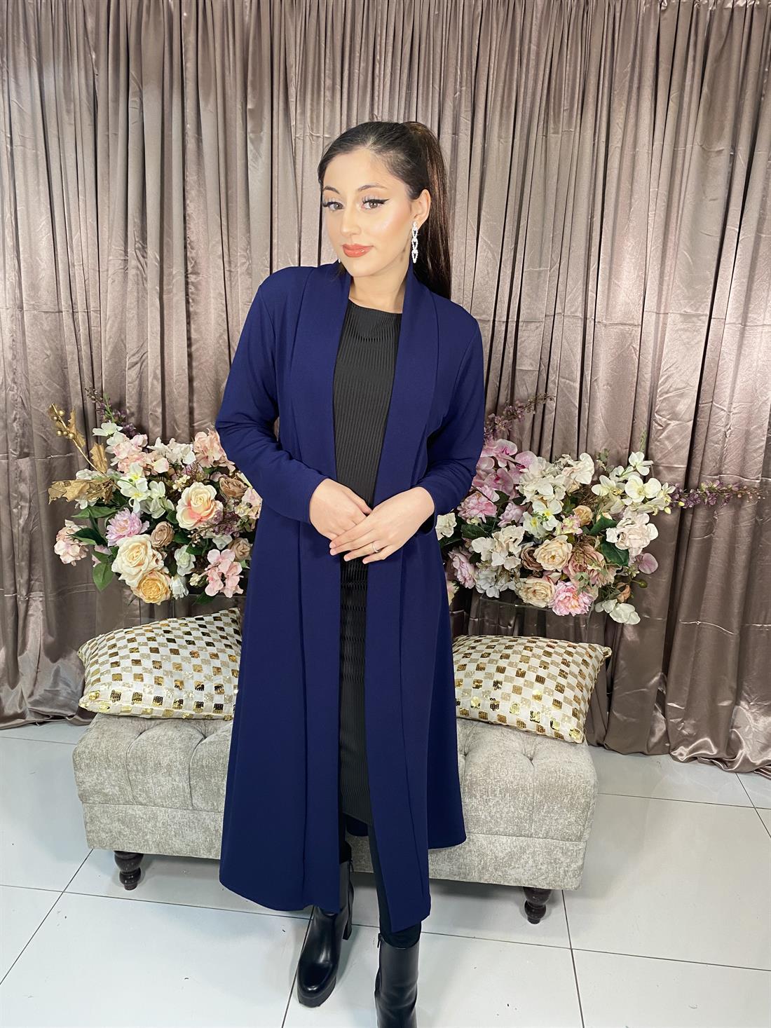 Navy Ladies Long Coat