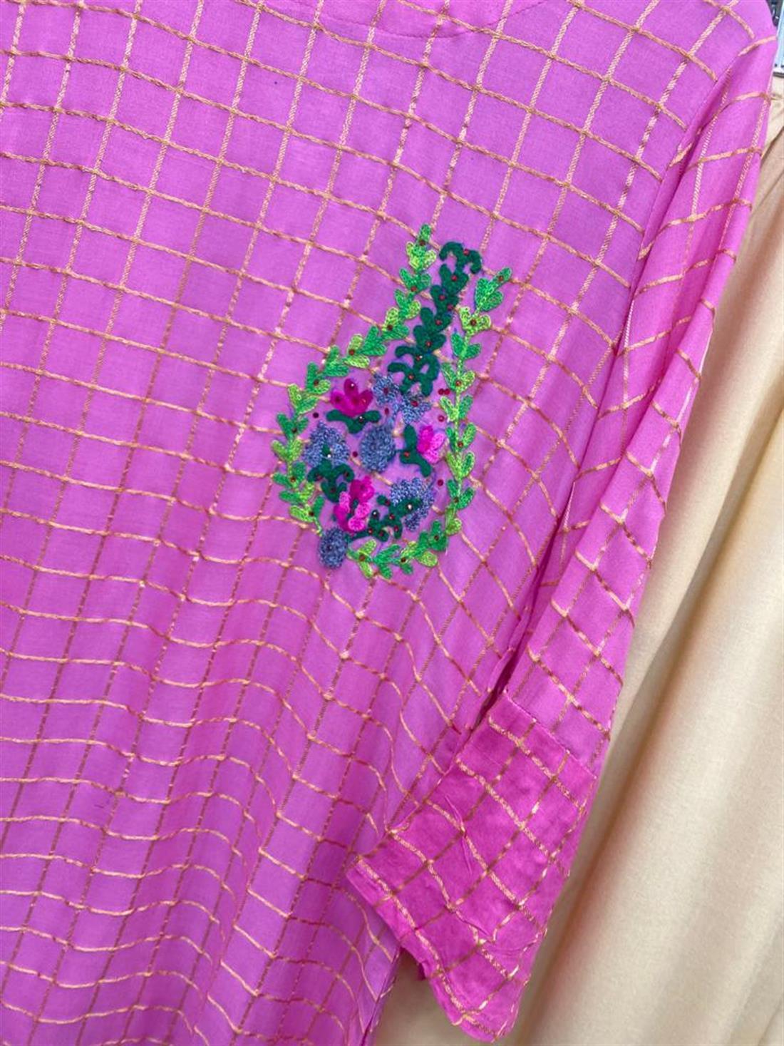 Pink Palazzo Ladies 2 Piece Kurta