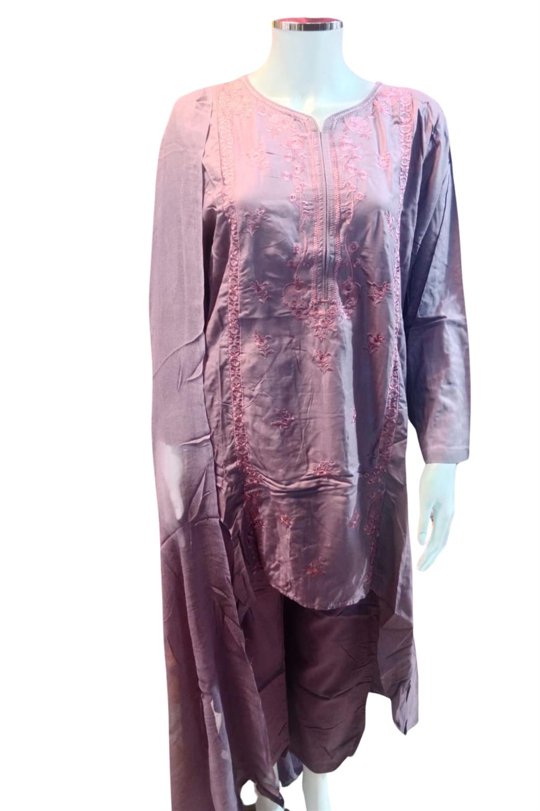 Plum Ladies 3 Piece Suit