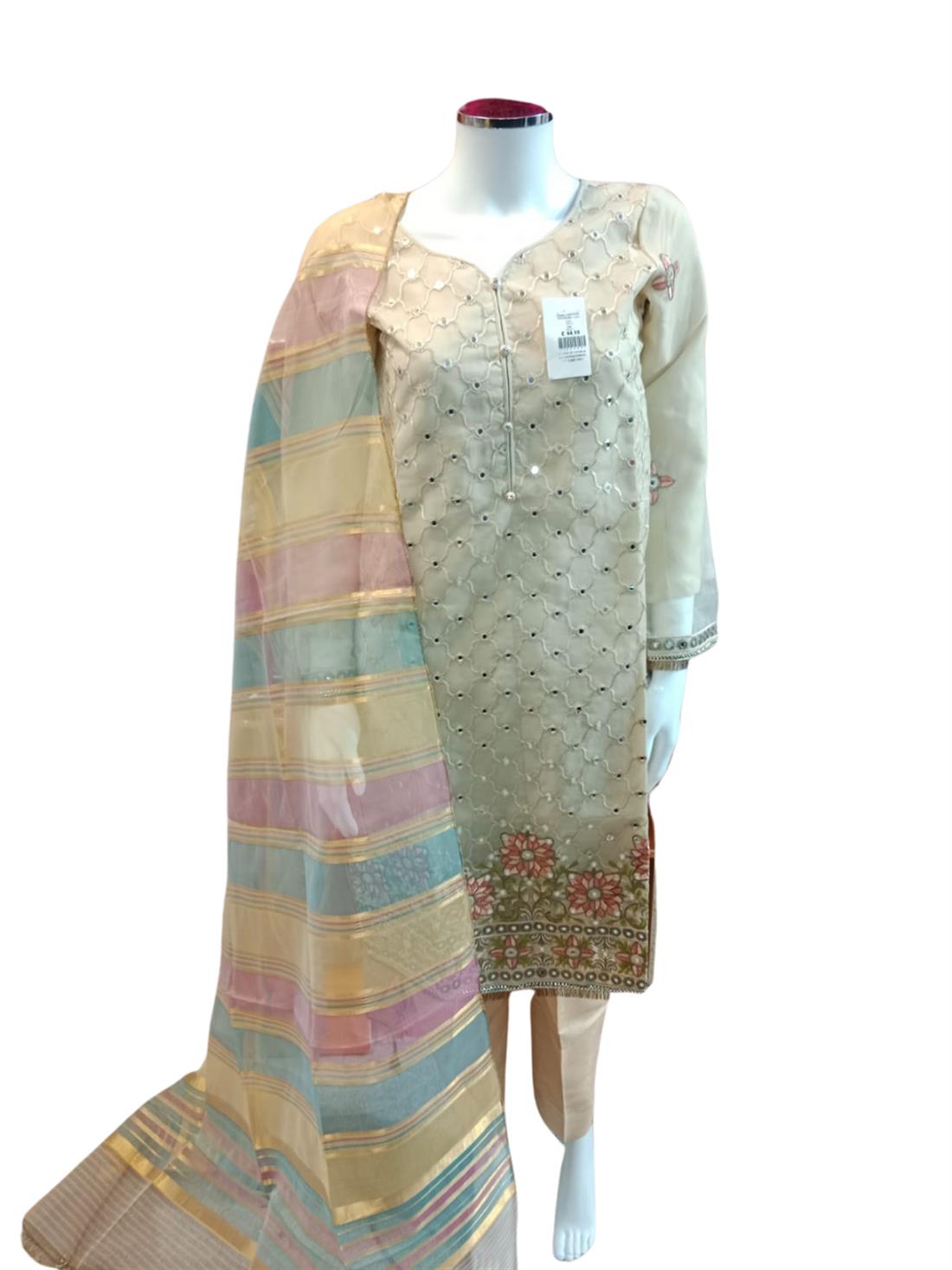 Gold Ladies 3 Piece Suit