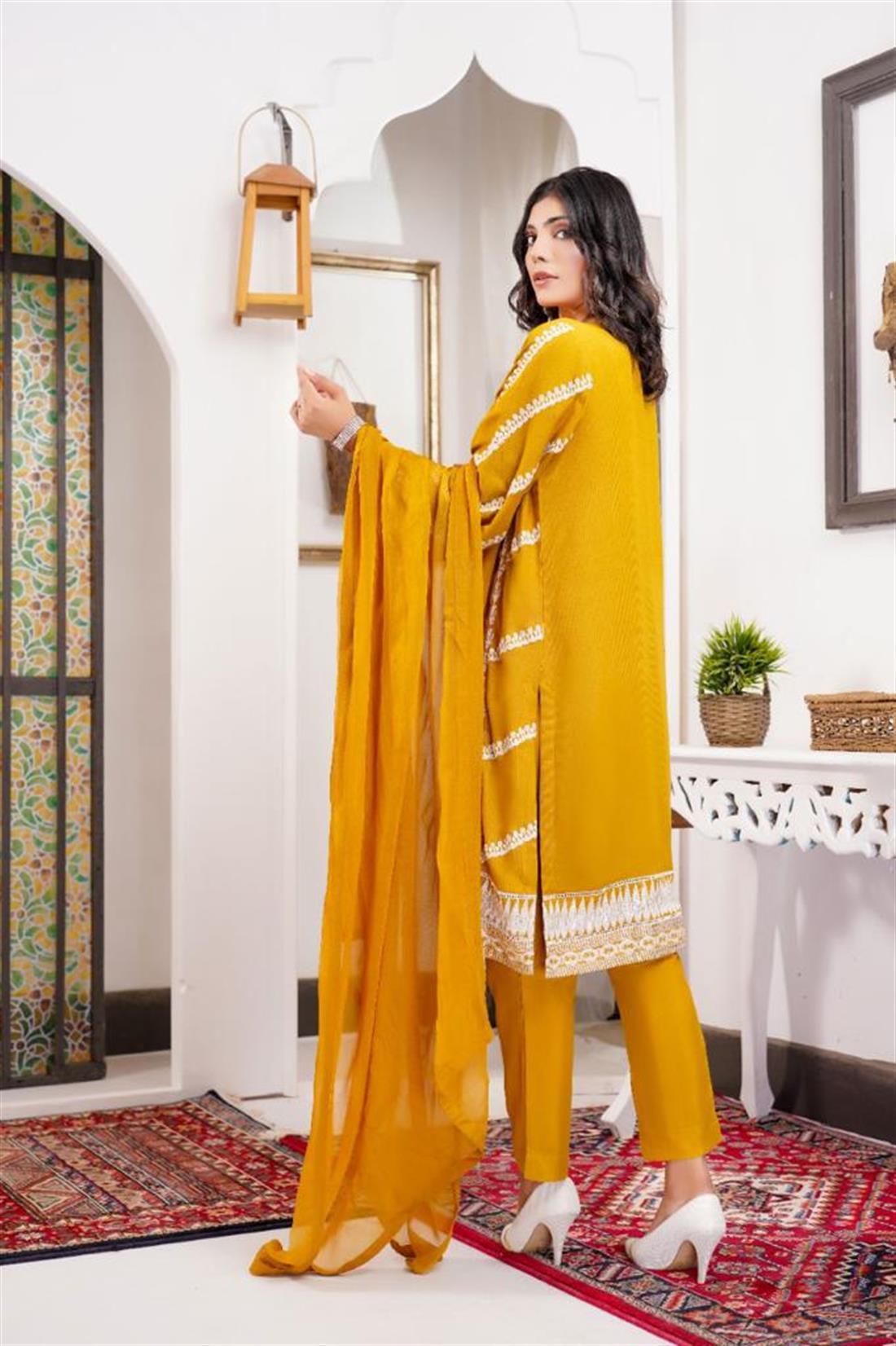 Mustard Ladies 3 Piece Suit