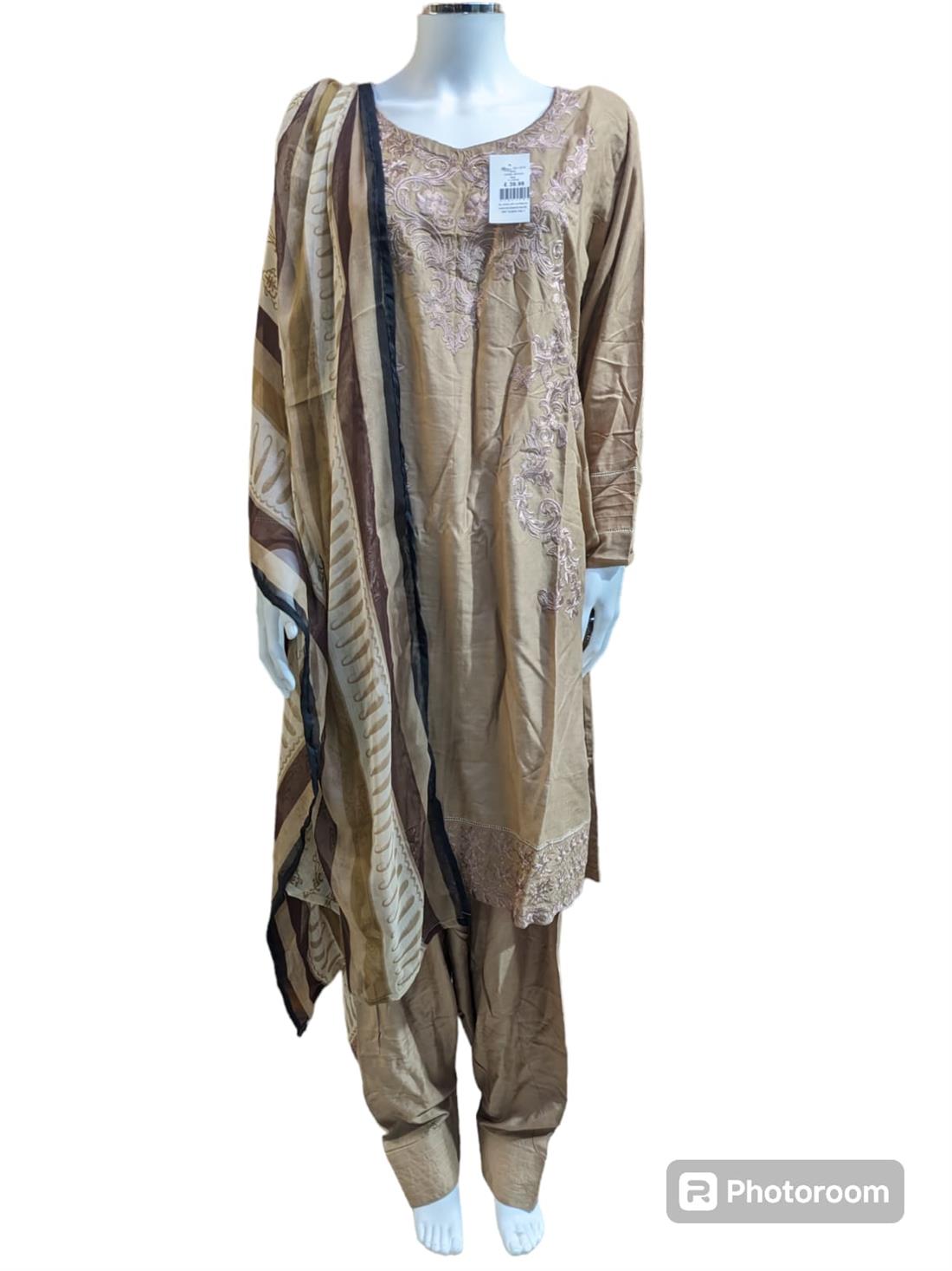 Camel Brown Ladies 3 Piece Suit
