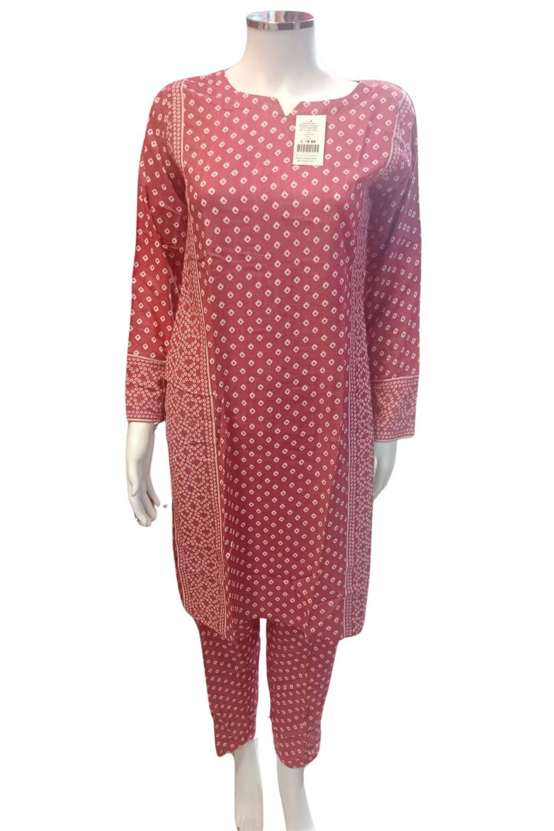 Fuchsia Pink Ladies 2 Piece Suit