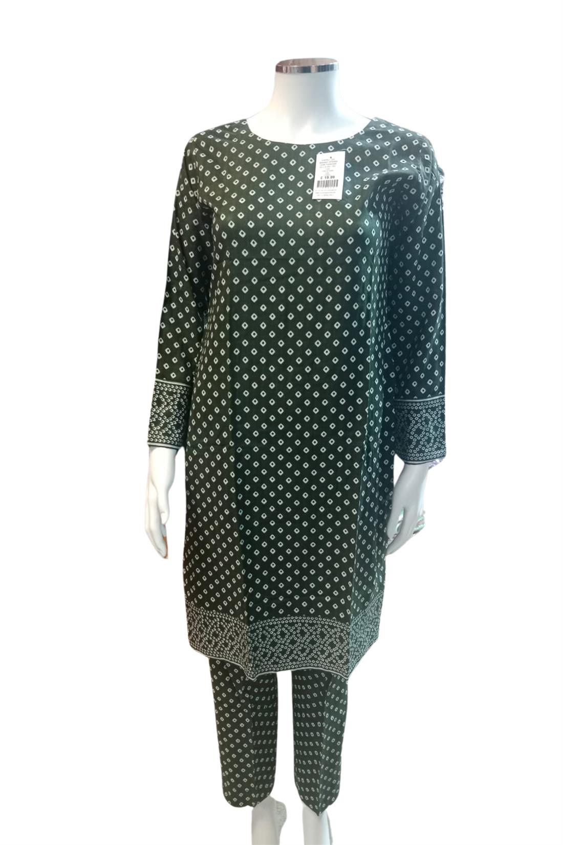 Mehndi Green Ladies 2 Piece Suit