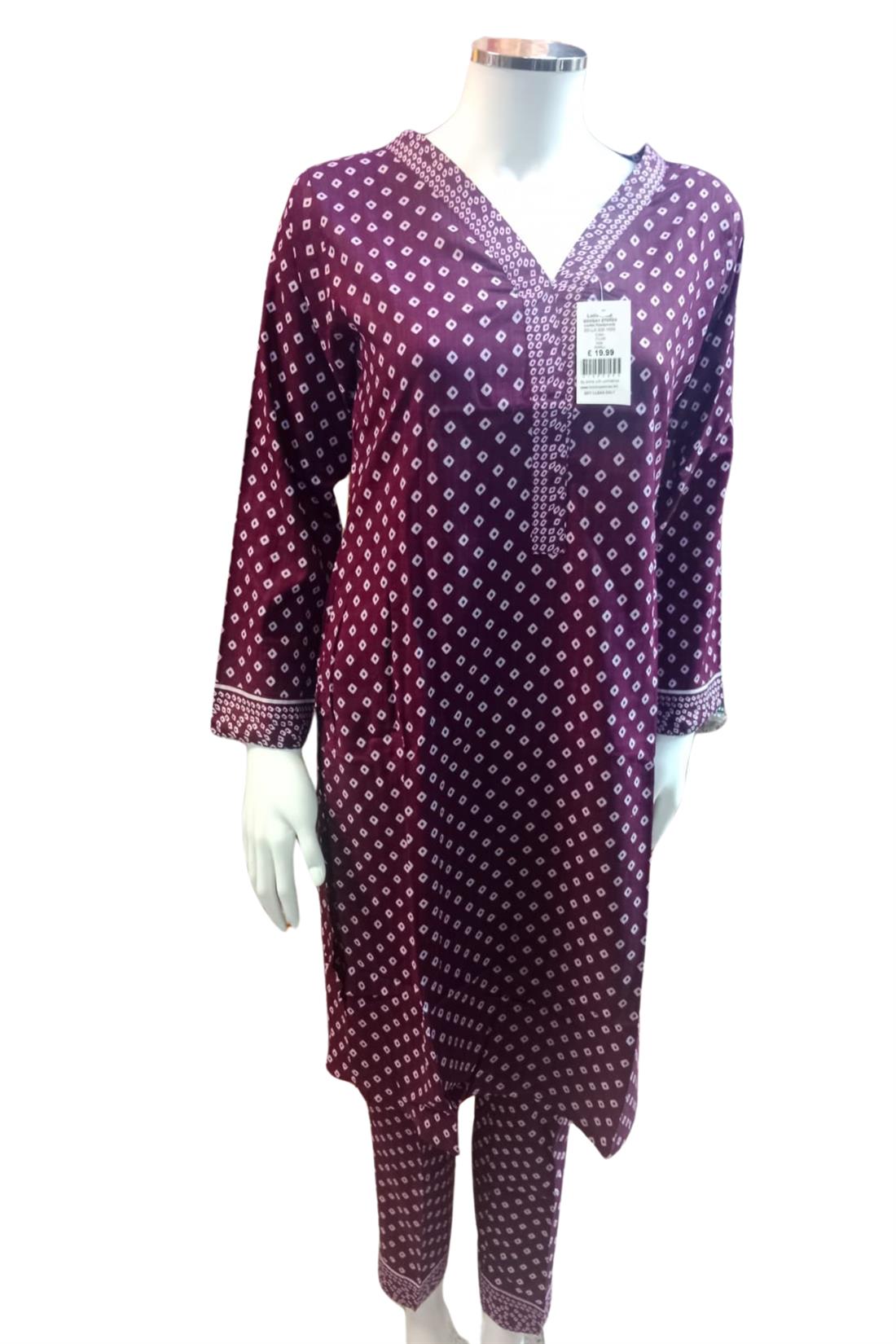 Plum Ladies 3 Piece Suit