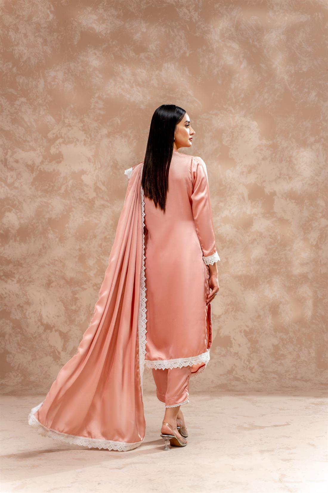 Pink Raw Silk Zoya Festive Collection