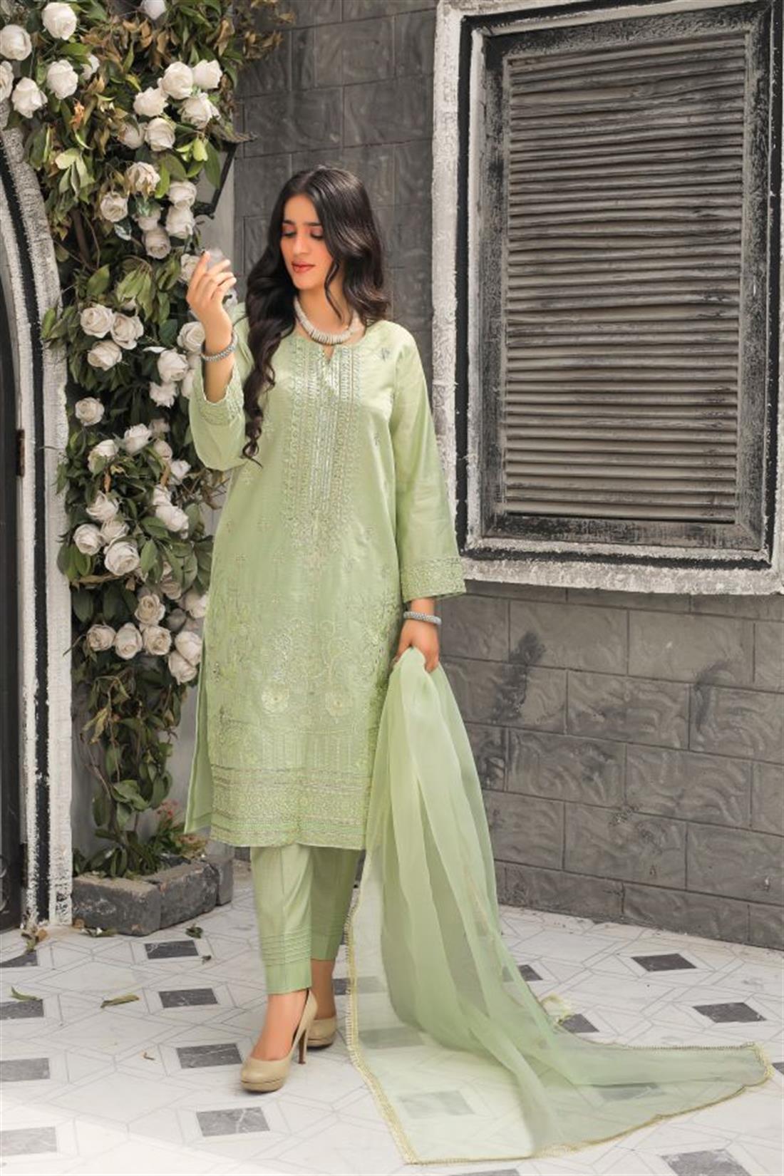 Pista Organza Ladies 3 Piece Suit