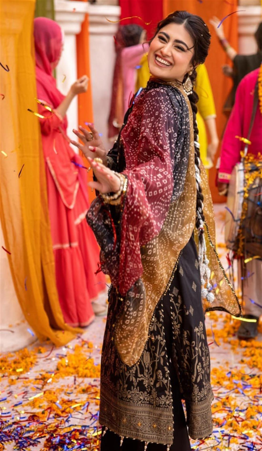 Black Embroidered Chiffon 3 Piece Cotton Lawn Suit