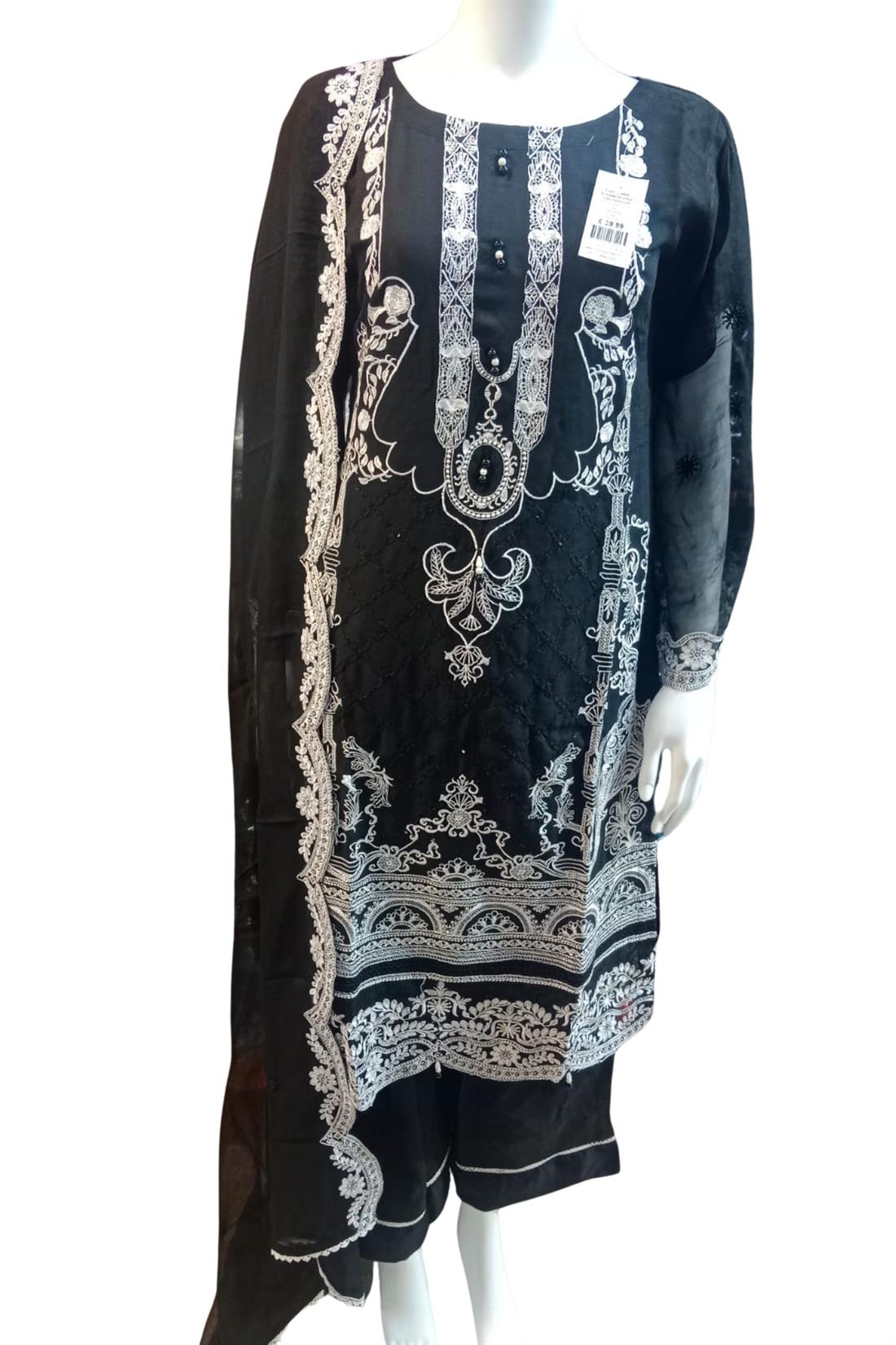 Black Ladies 3 Piece Suit
