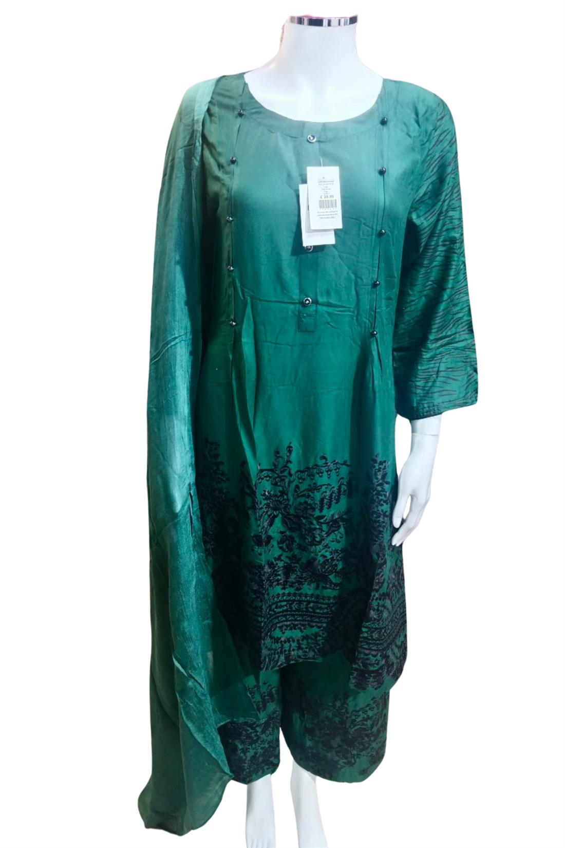 Dark Green Ladies 3 Piece Suit