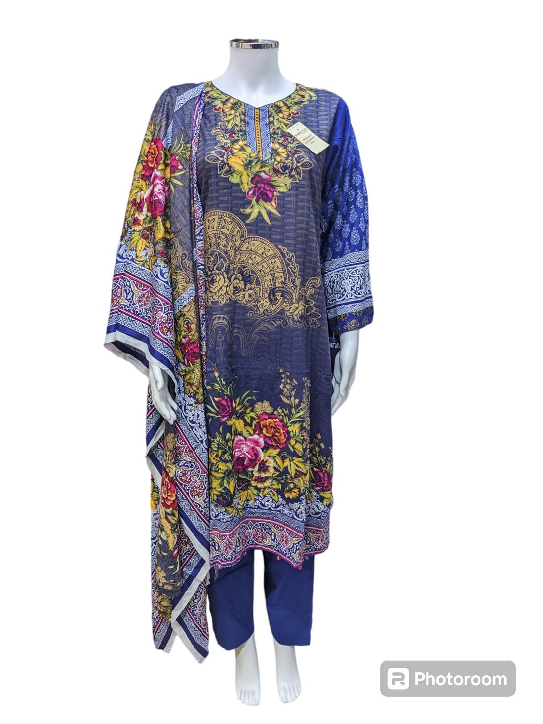 Royal Blue Ladies 3 Piece Suit