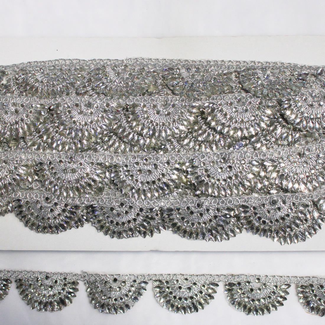 Silver Indian Style Lace