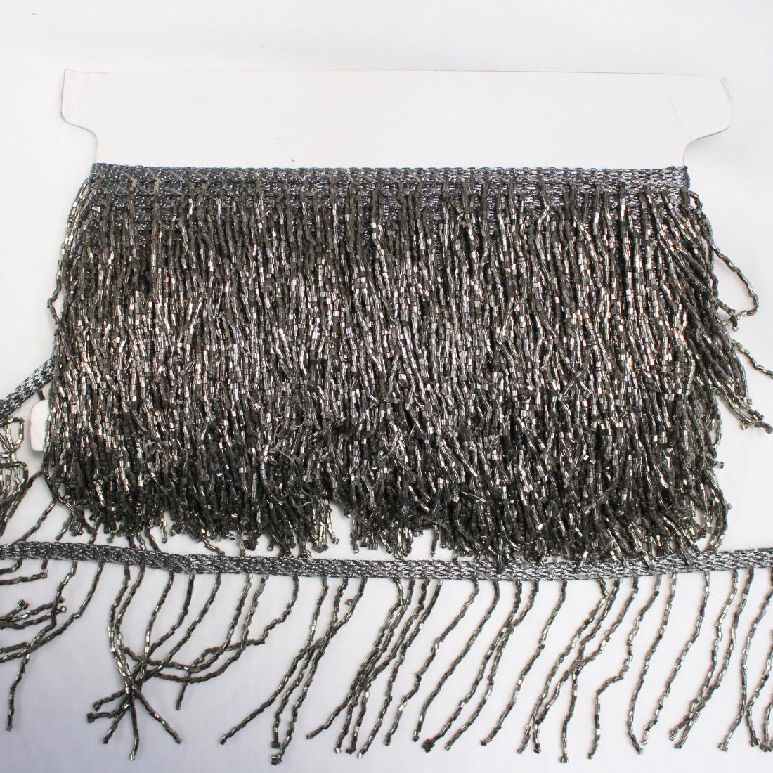 Black & Silver Indian Style Lace