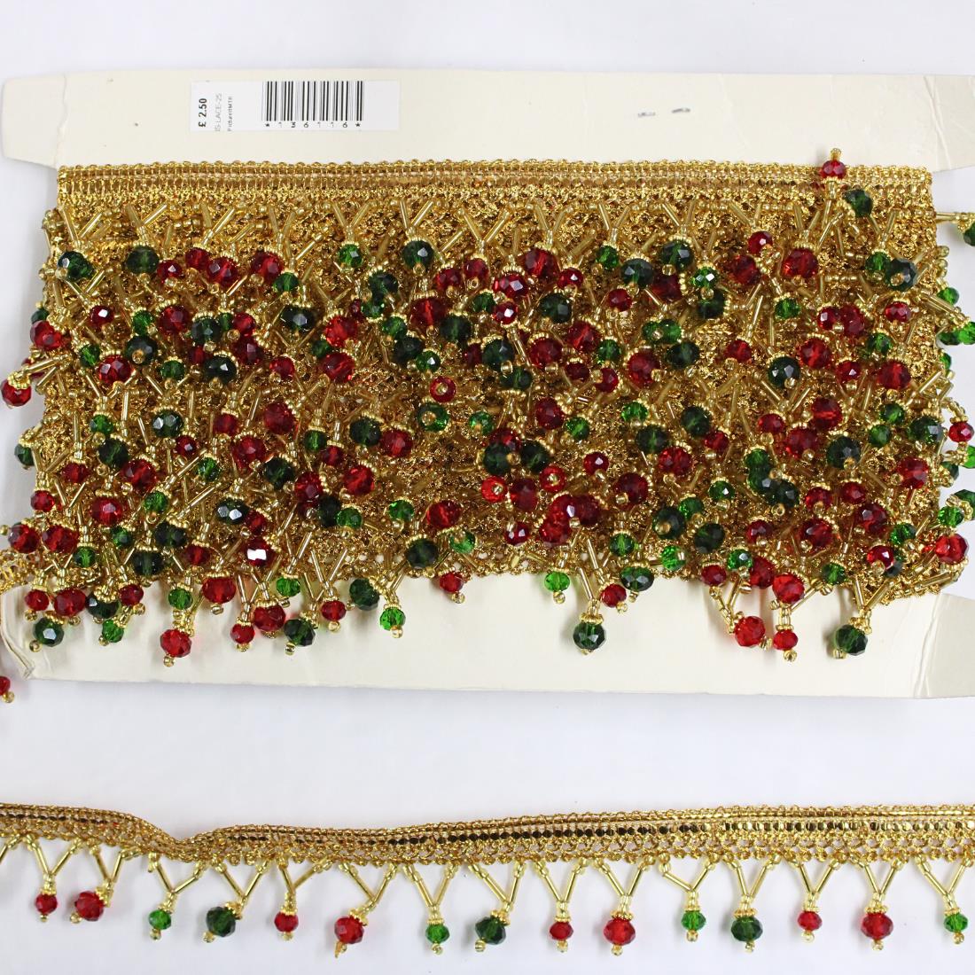 Gold & Multicolour Indian Style Lace