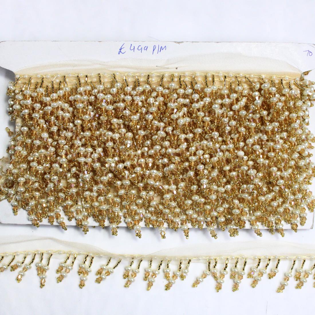 Gold & Cream Indian Style Lace