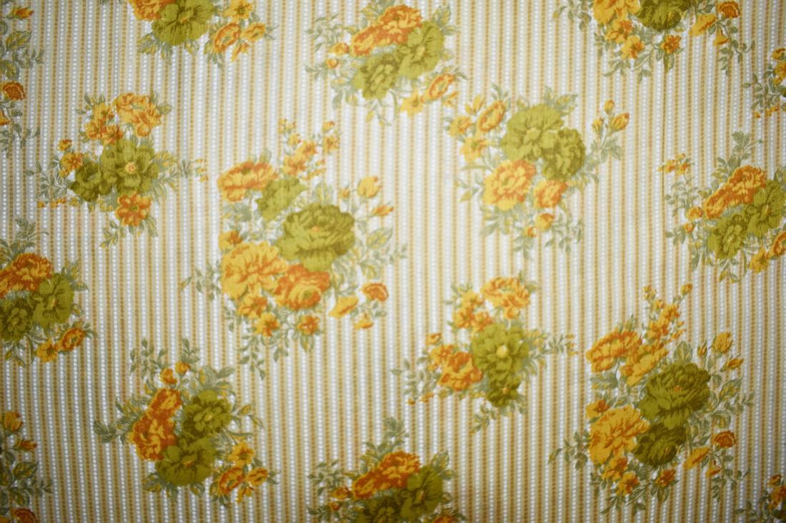 Beige Printed Cotton Lawn Fabric - Dressmaking Blouses Tops Skits