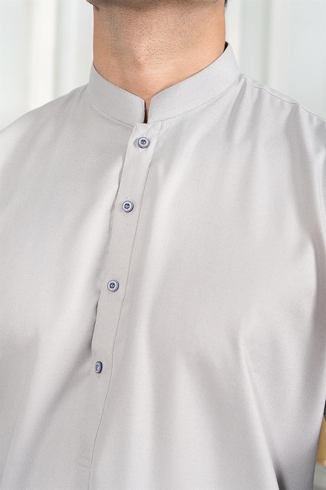 Grey Plain Shalwar Kameez