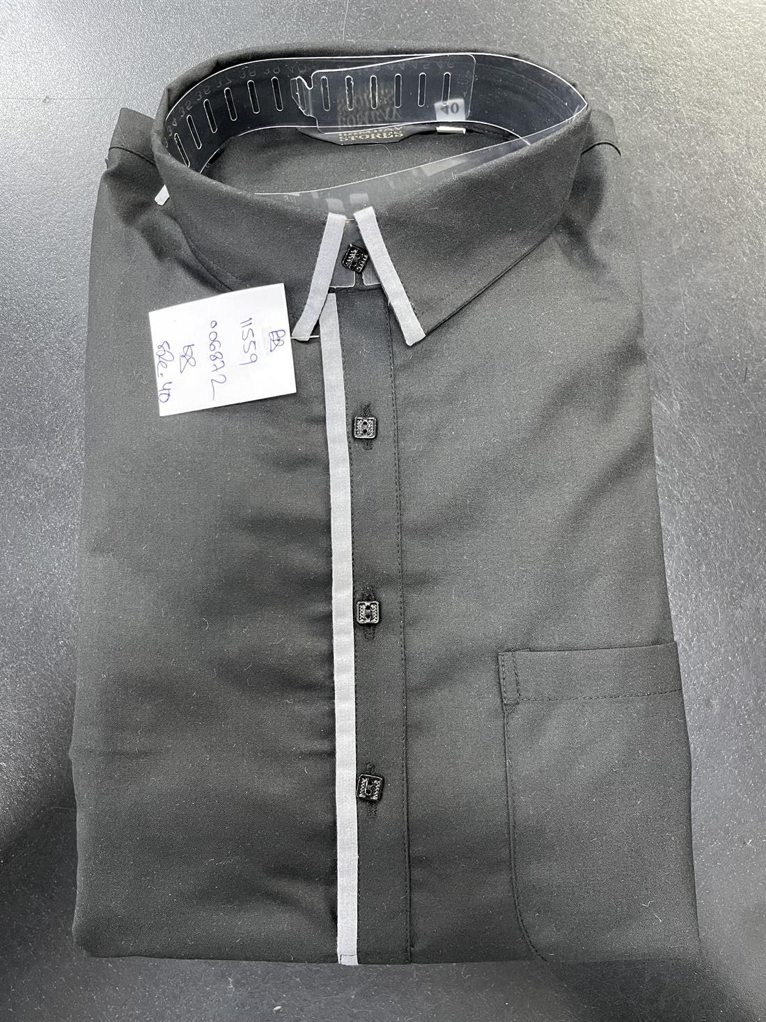 Black Mens Plain Kurta Shalwar