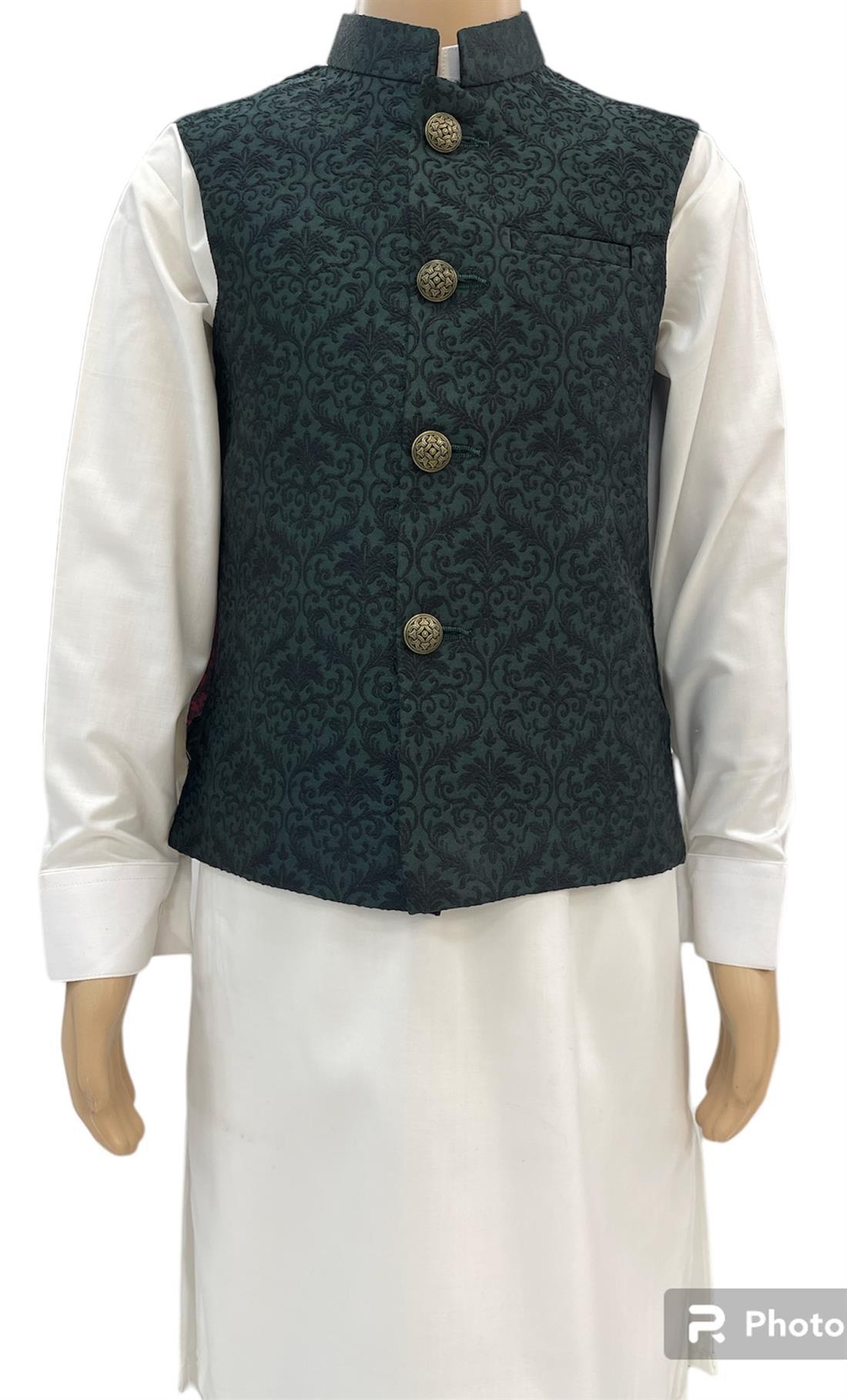 Green Mens Salwar Kameez