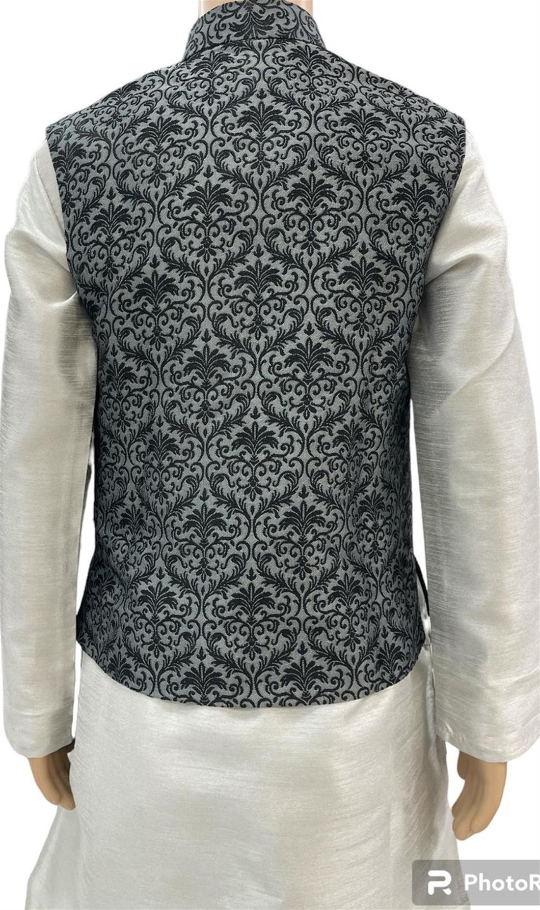 Grey Mens Salwar Kameez