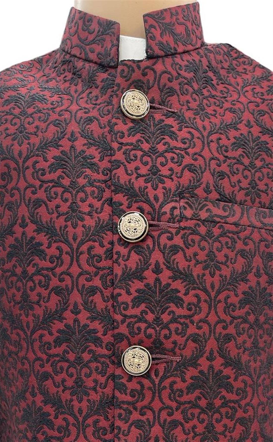 Maroon Mens Salwar Kameez