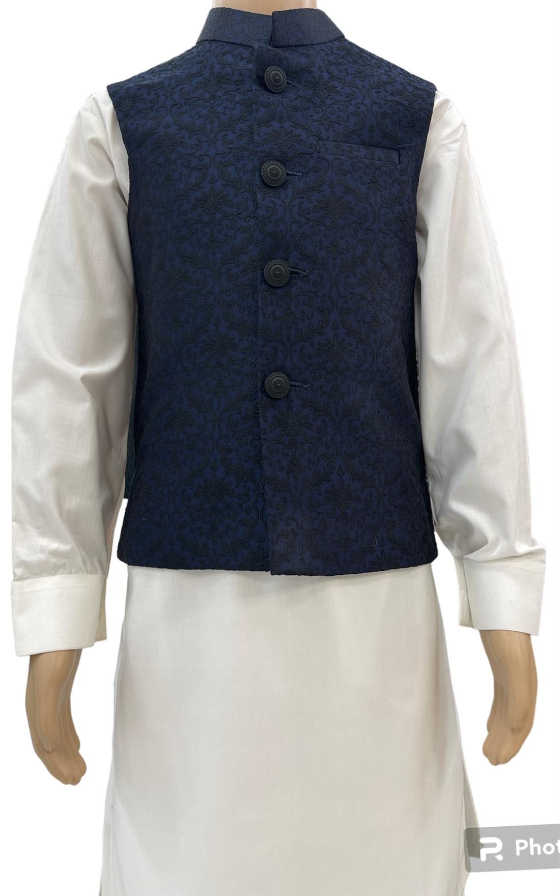 Navy Mens Salwar Kameez