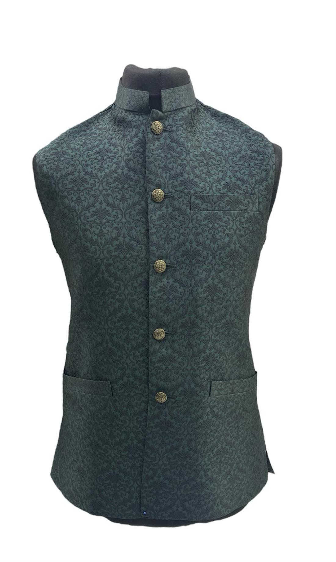 Green Mens Salwar Kameez