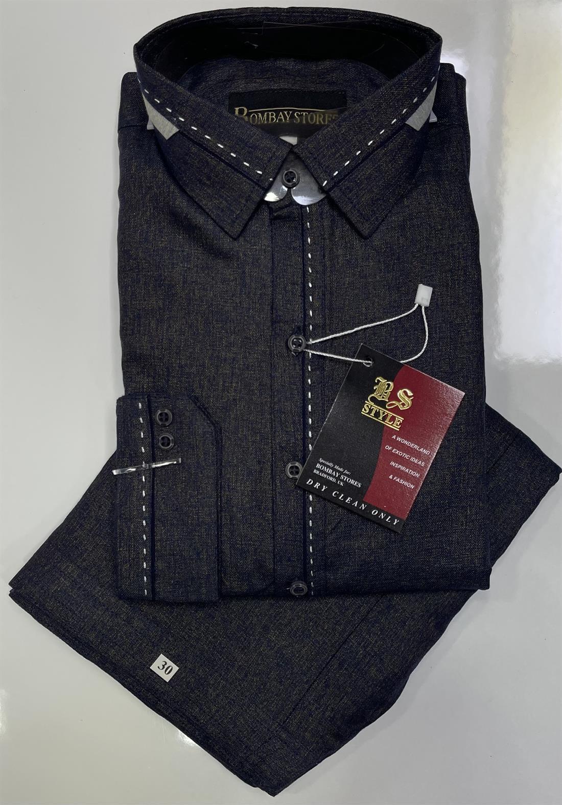 Navy Blue Mens Salwar Kameez