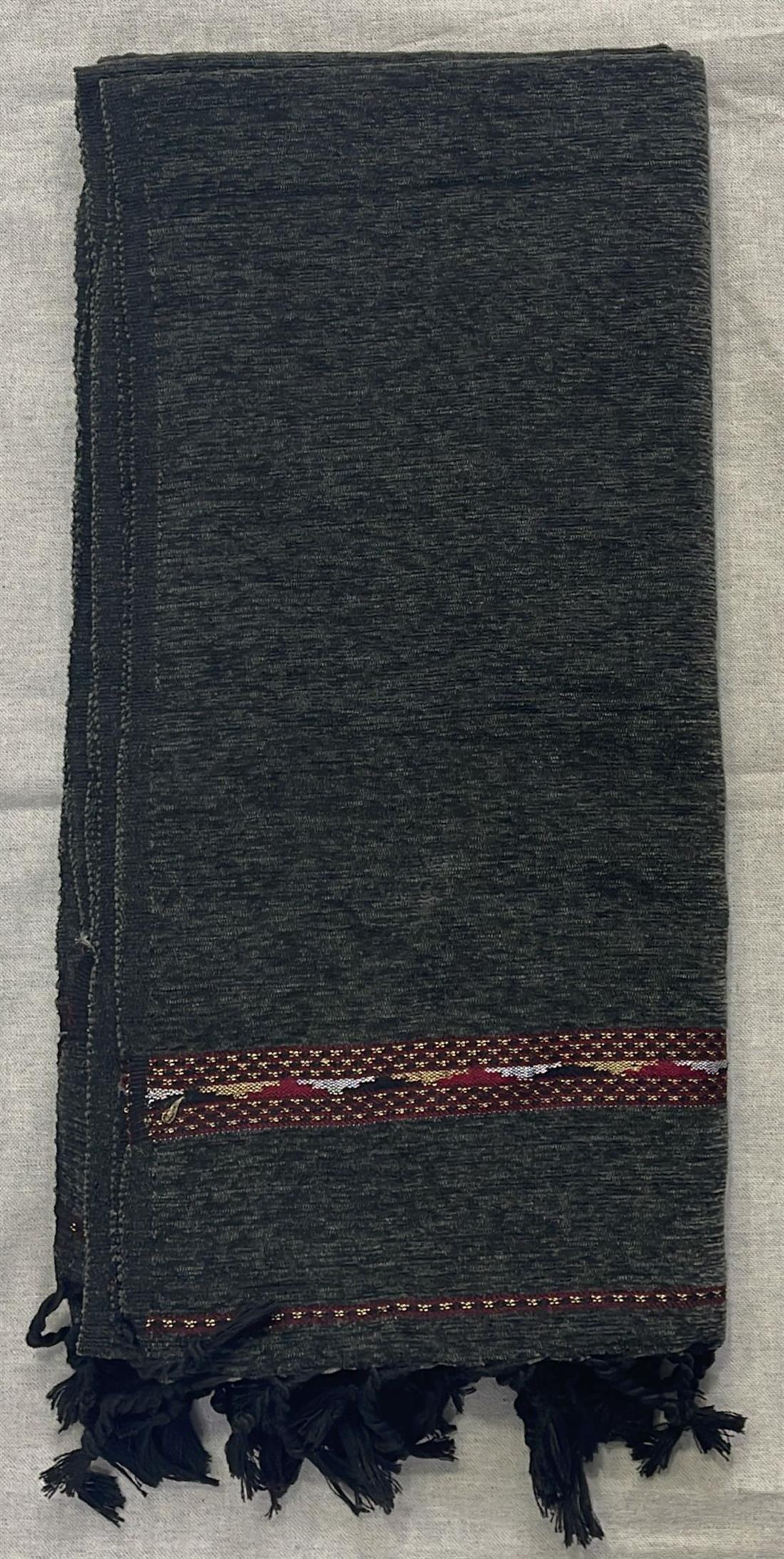 Grey Embroidered Afghani Stoles