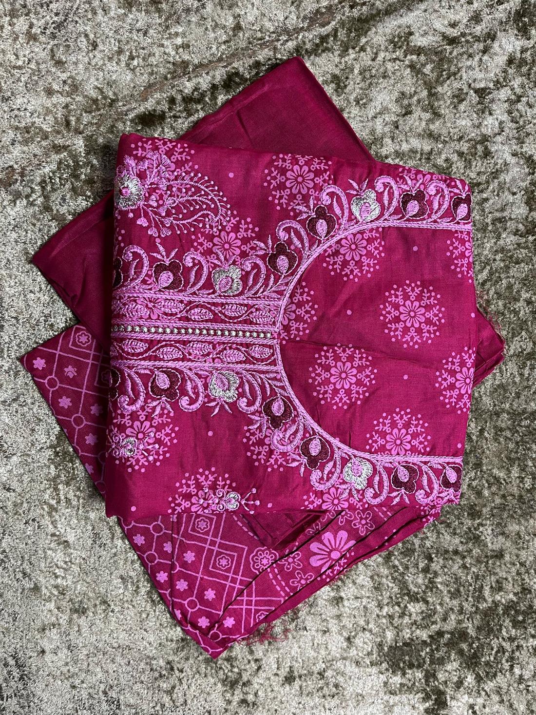 Maroon Unstitched 3 Piece Suits
