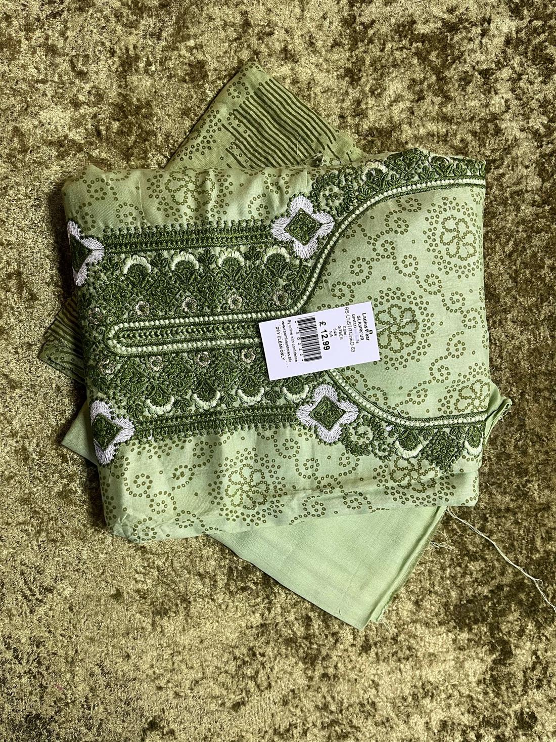 Green Unstitched 3 Piece Suits