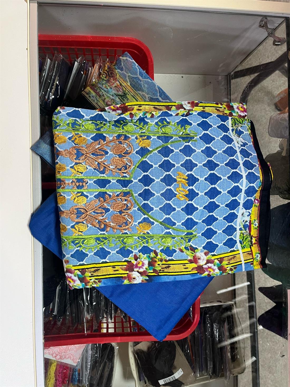 Blue Embroidered Sanoor Lawn Suit
