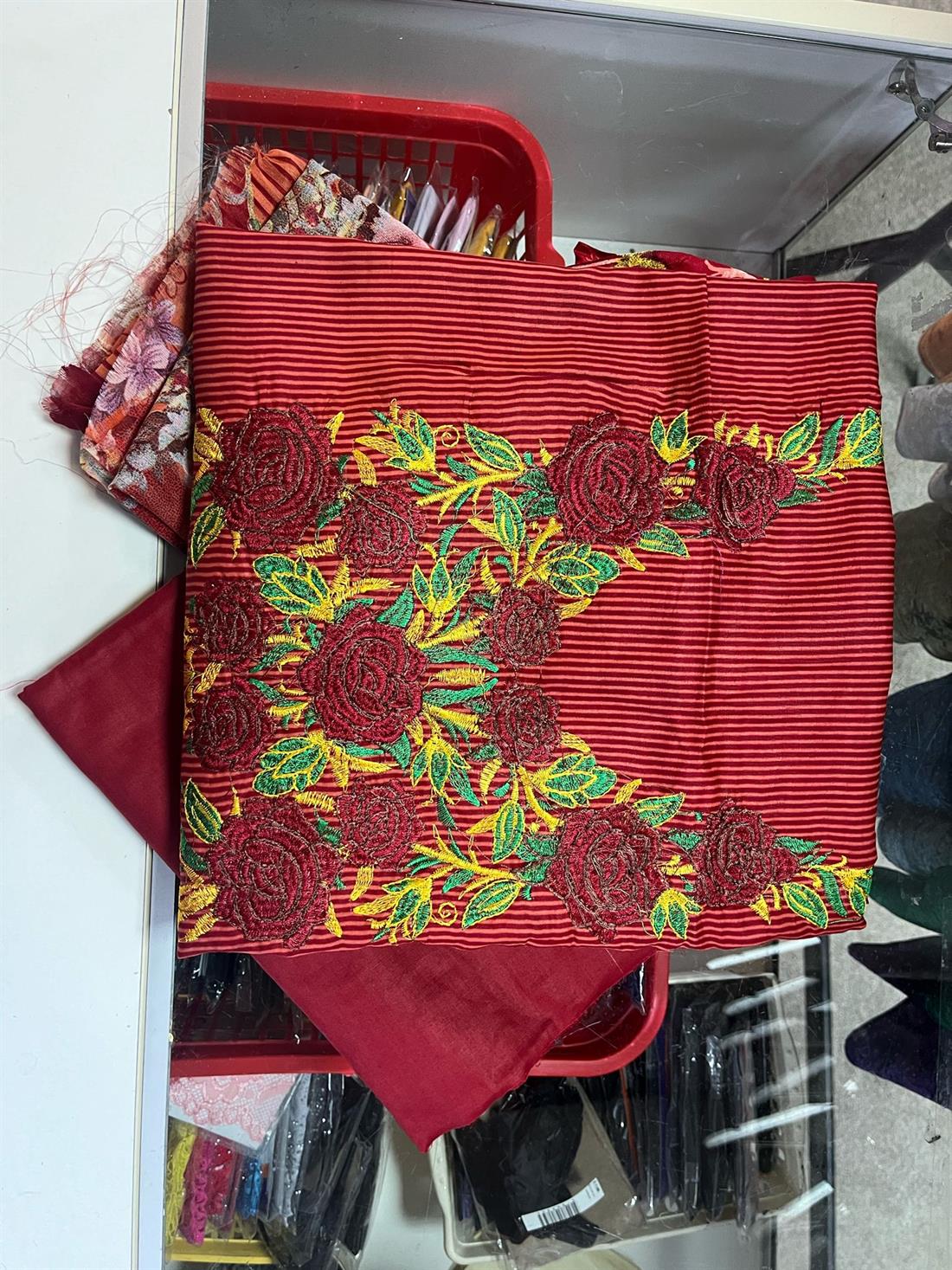 Maroon Embroidered Chrizma Lawn Suit