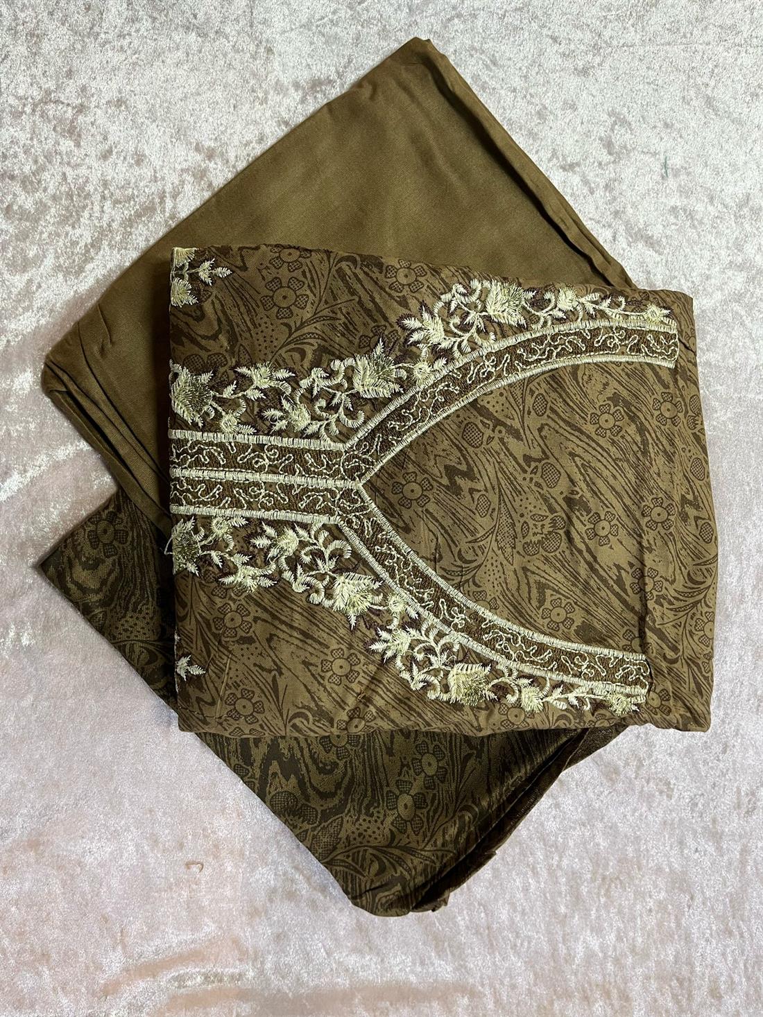 Brown Unstitched 3 Piece Suit