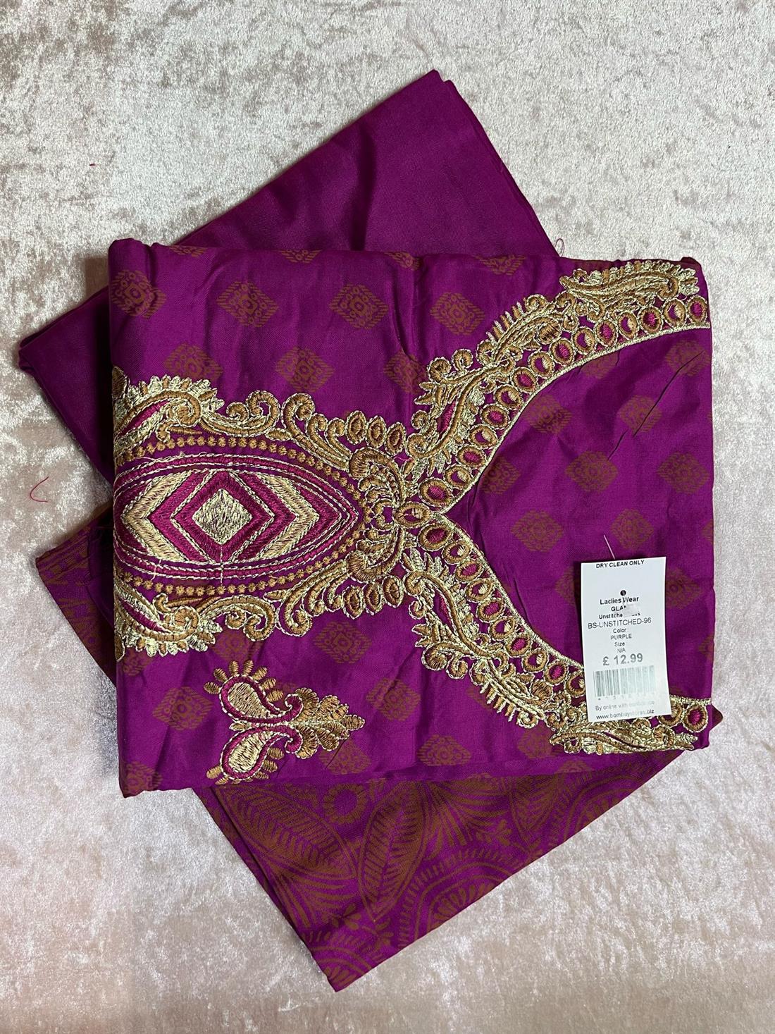 Purple Unstitched 3 Piece Suit