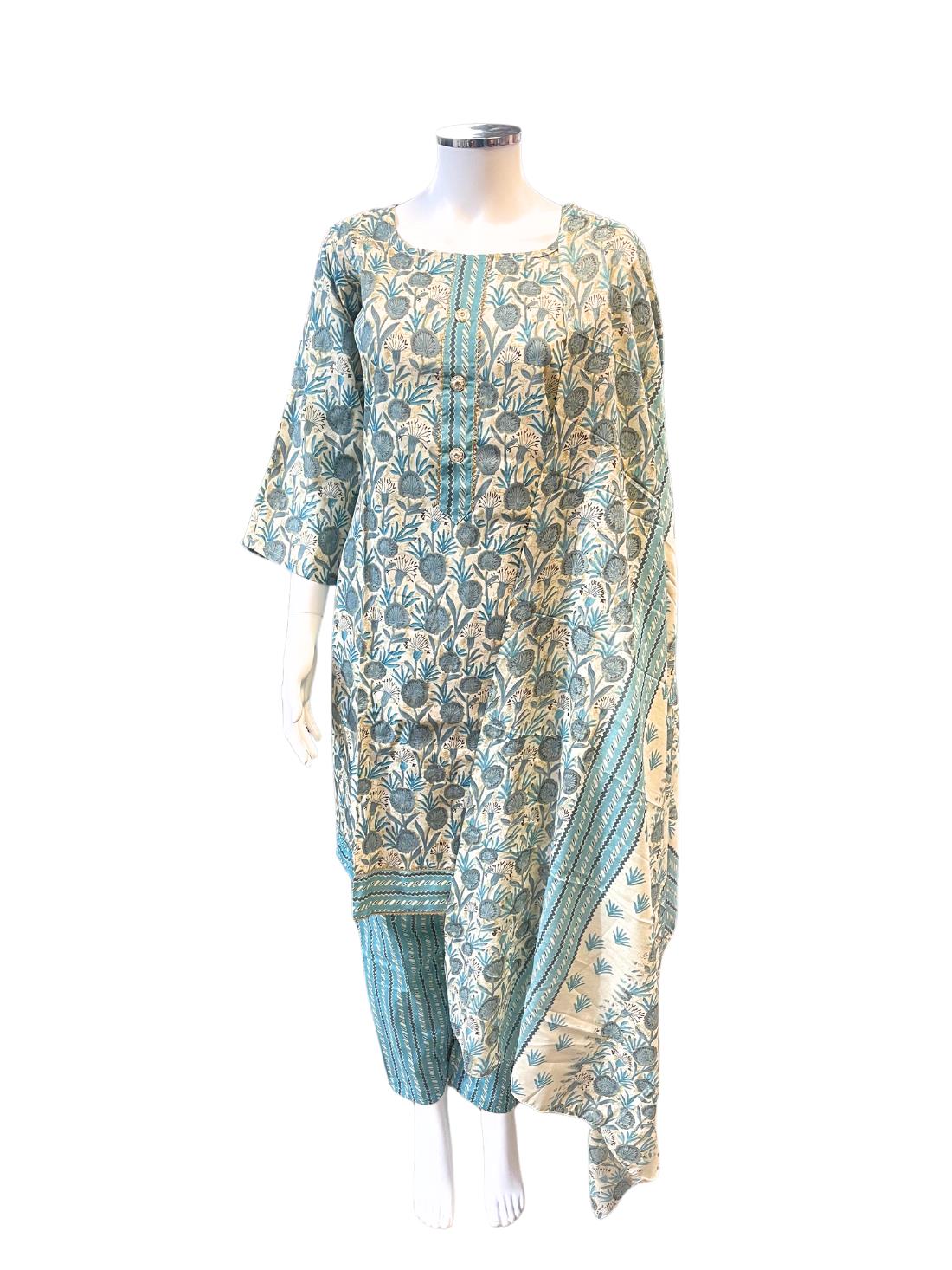 Blue Ladies 3 Piece Suit