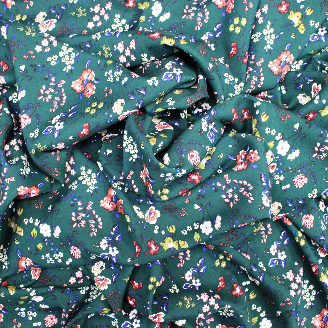 Bottle Crepe Printed Viscose Fabric