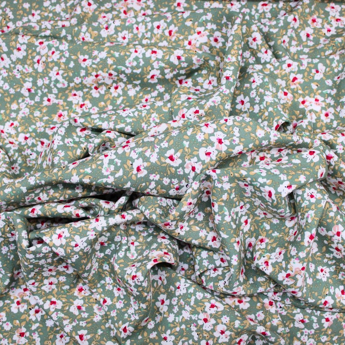 Willow Crepe Printed Viscose Fabric