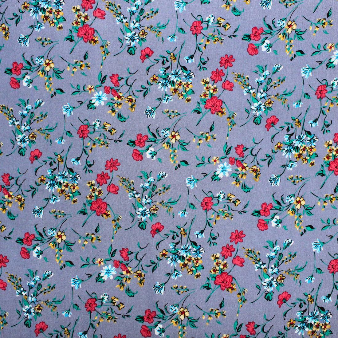 Powder Crepe Printed Viscose Fabric