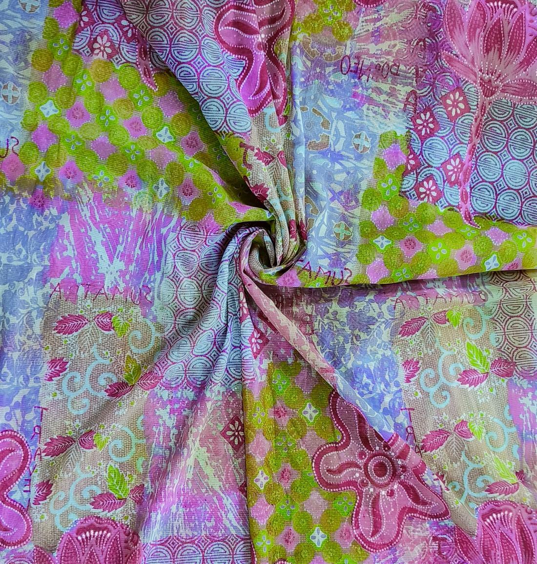Pink Printed Net 5m Bundle