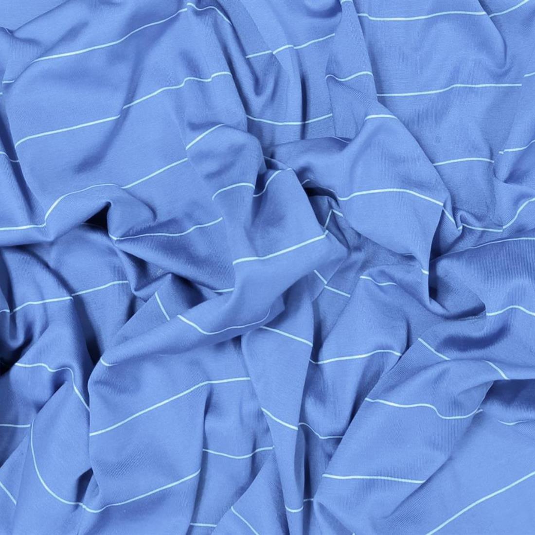 Denim Plain Polyester Jersey 5m Bundle