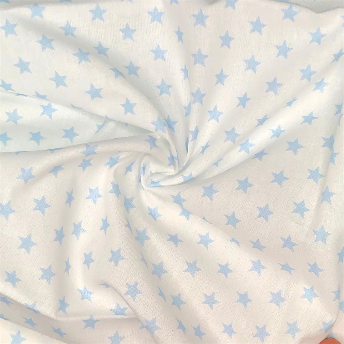 Light Blue Printed Cotton Fabrics