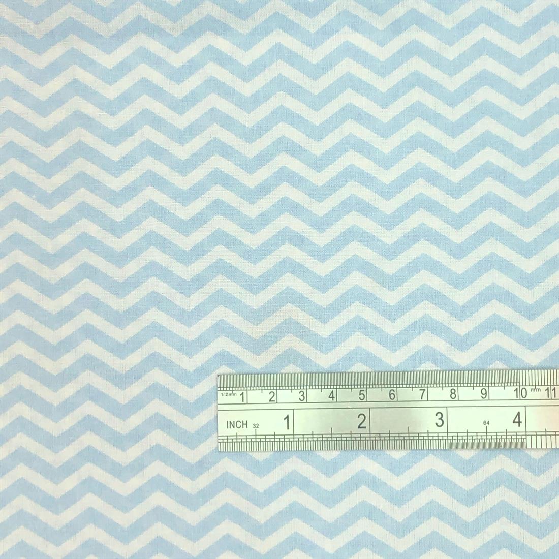 Light Blue Printed Cotton Fabrics