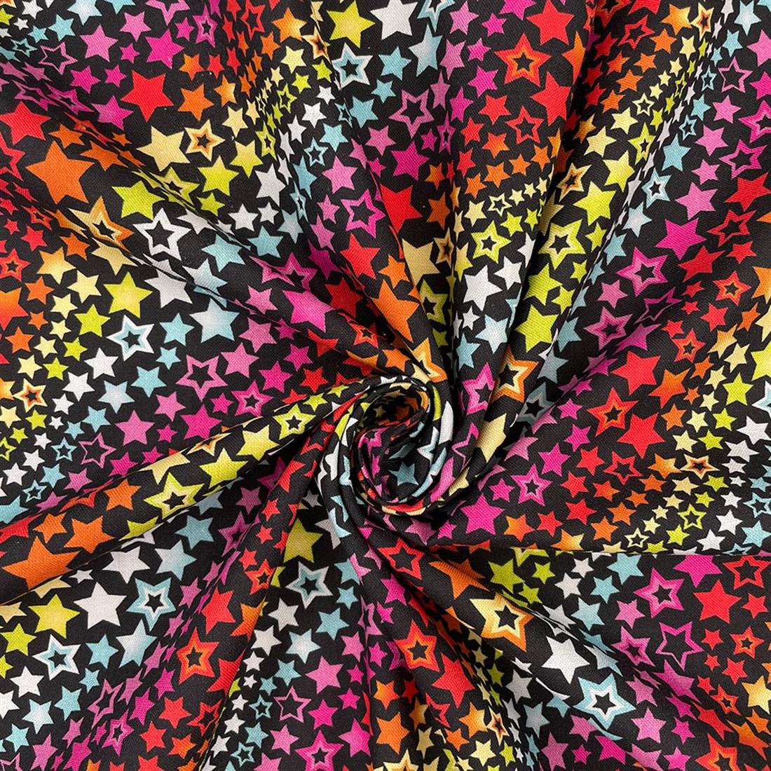 Black Printed Cotton Fabrics