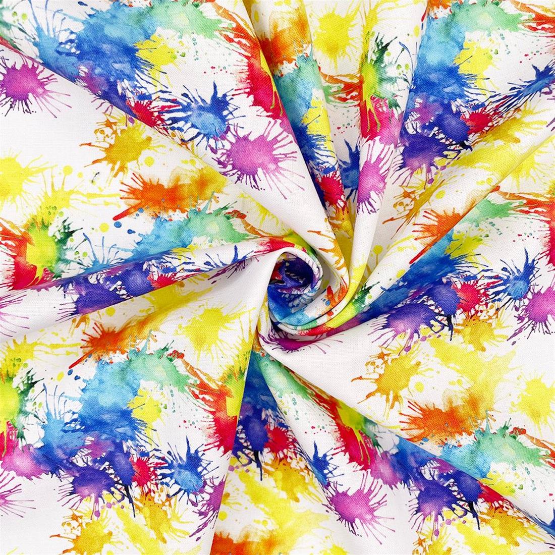 White Printed Cotton Fabrics