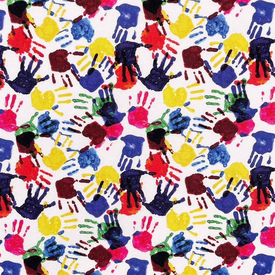 White Printed Cotton Fabrics