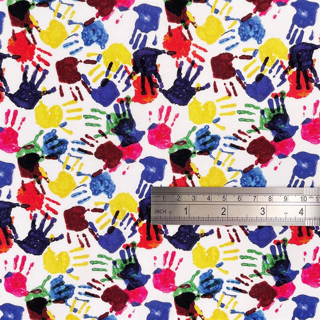 White Printed Cotton Fabrics