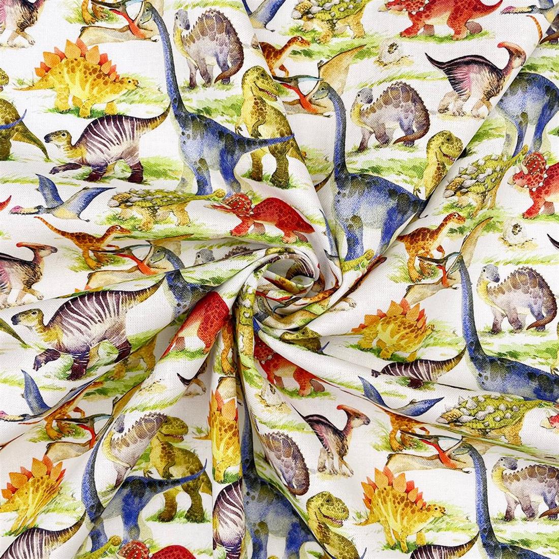 White Printed Cotton Fabrics
